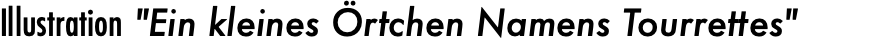 Illustration "Ein kleines Örtchen Namens Tourrettes"