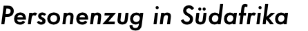 Personenzug in Südafrika
